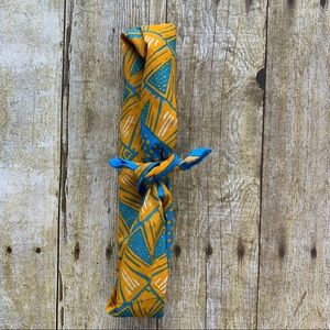 Yellow and Blue Design Bandana